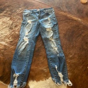 Cello cropped frayed jeans - size 1/25